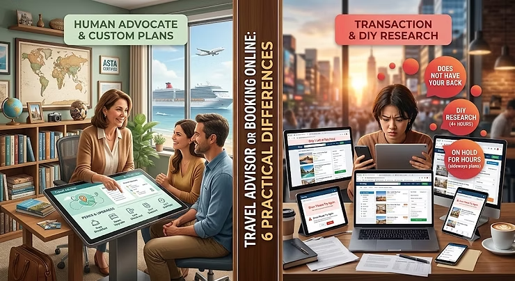 Travel Advisor or Booking Online: 6 Practical Differences