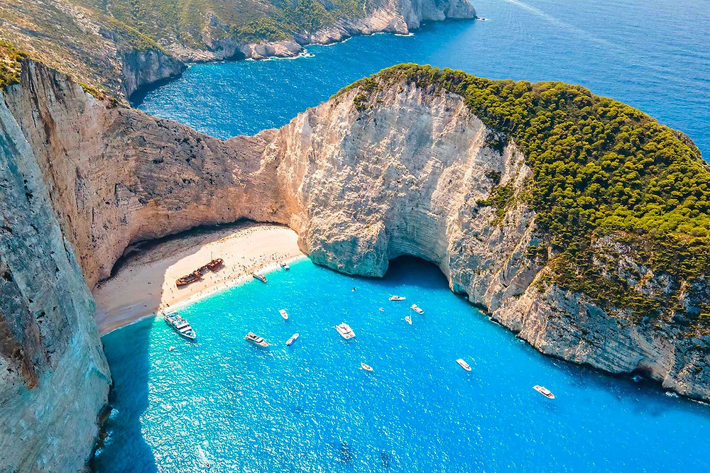 Luxury cruise ship at sea
